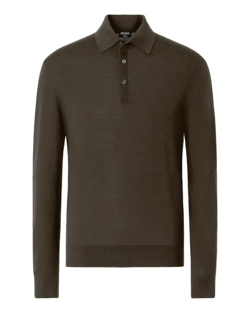 Ermenegildo Zegna Trofeo 15milmil15 Poloshirt aus Wolle - Grün Grün