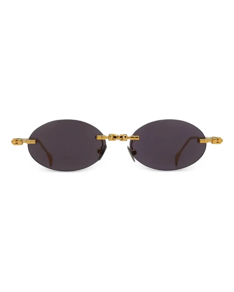 KUBORAUM H62 Sonnenbrille mit ovalem Gestell - Gold Gold