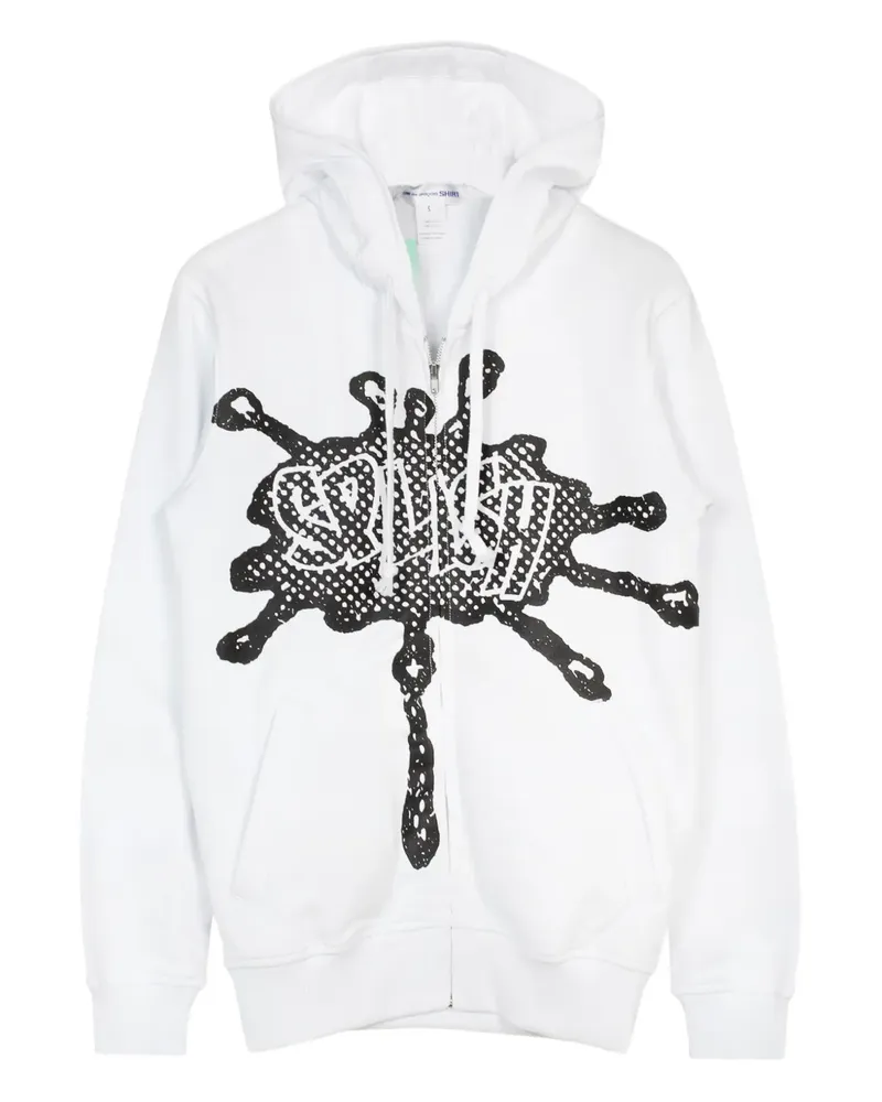 Comme des Garçons Hoodie mit Print - Weiß Weiß