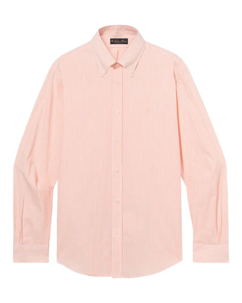 Brooks Brothers Hemd mit Logo-Stickerei - Orange Orange