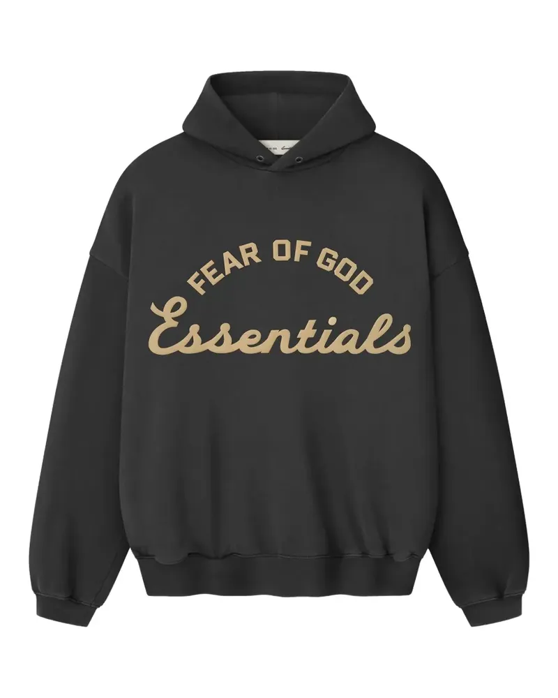 Fear of God 90s logo-print hoodie - Schwarz Schwarz