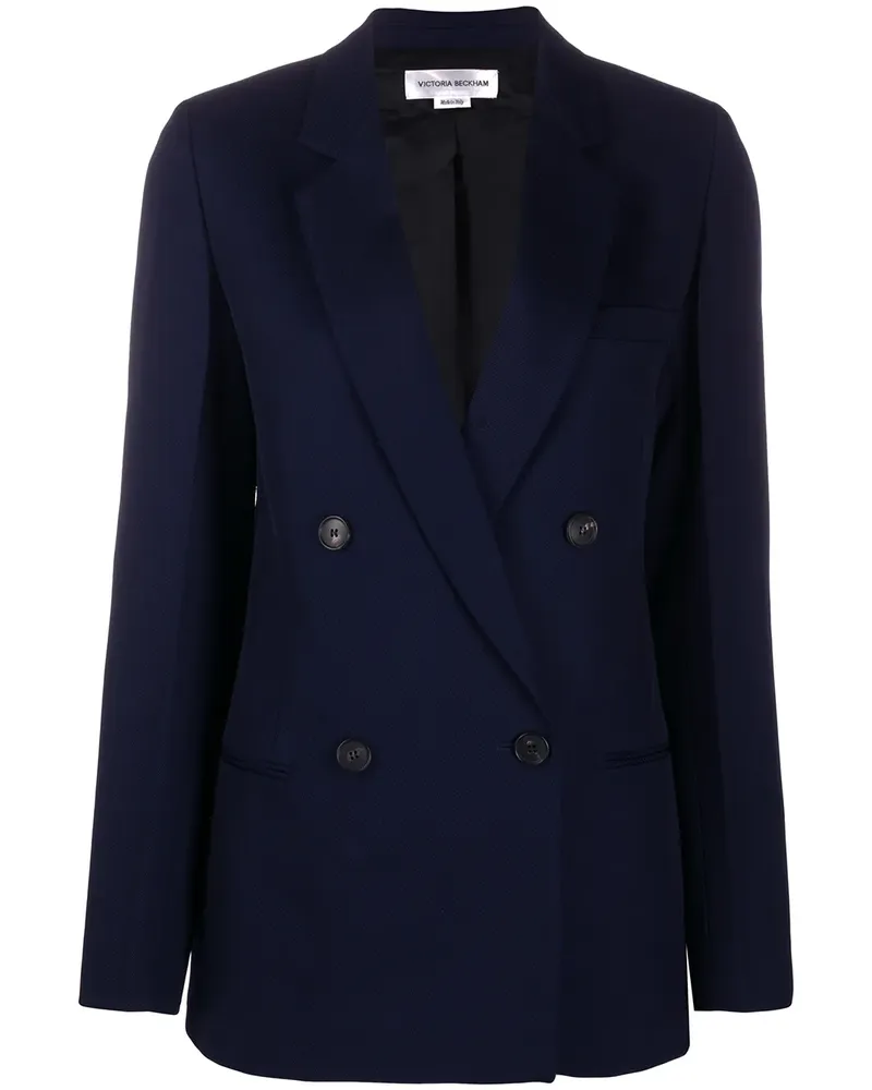 Victoria Beckham Doppelreihiger Blazer - Blau Blau