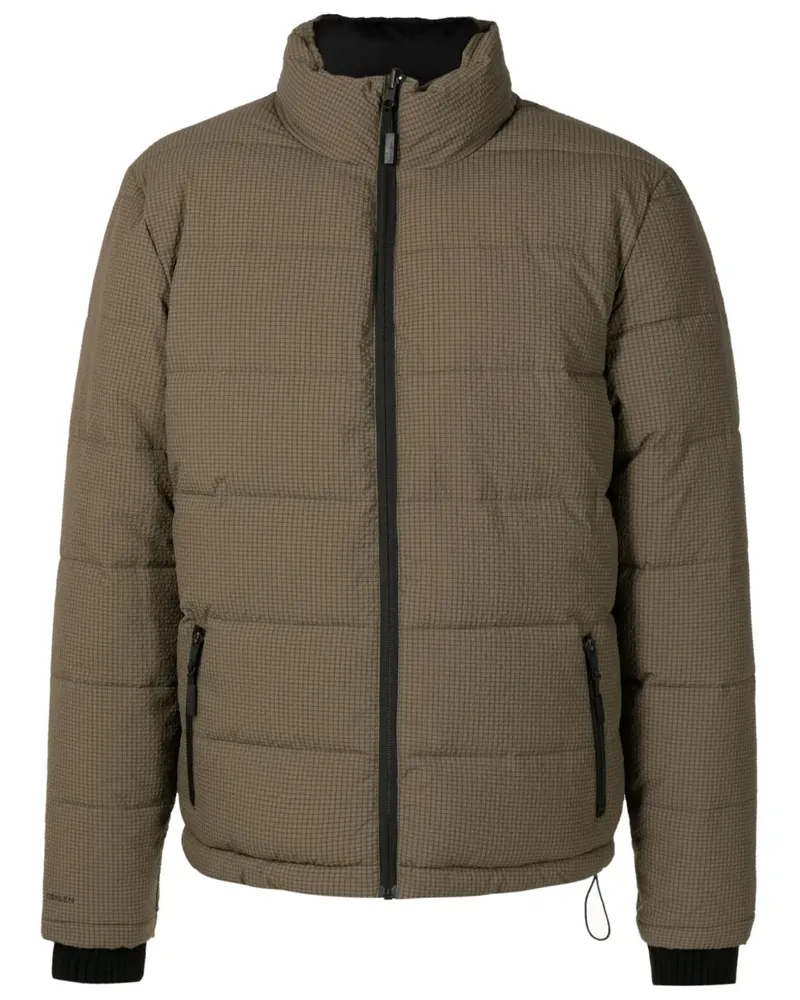 Osklen Gefütterte Jacke mit Karomuster - Braun Braun