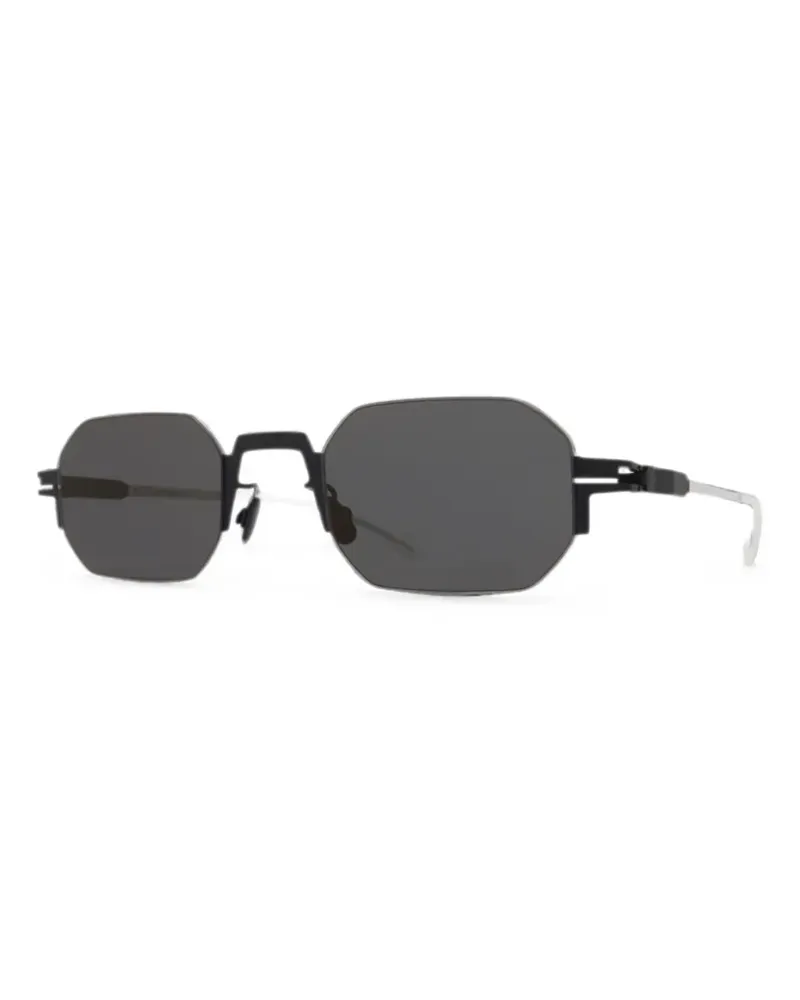 Mykita Studio15.1 Sonnenbrille mit geometrischem Gestell - Schwarz Schwarz