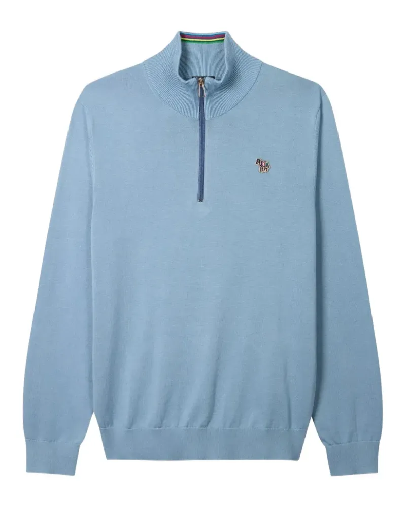 Paul Smith zebra-motif sweater - Blau Blau