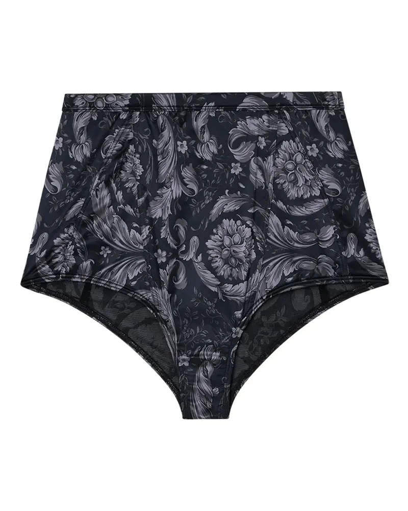 Versace Slip mit Barocco-Print - Schwarz Schwarz