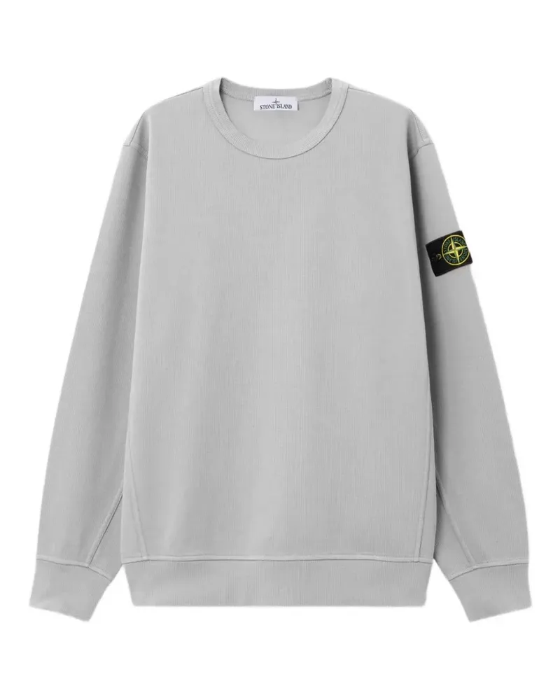 Stone Island organic-cotton interlock regular-fit crewneck sweatshirt - Grau Grau
