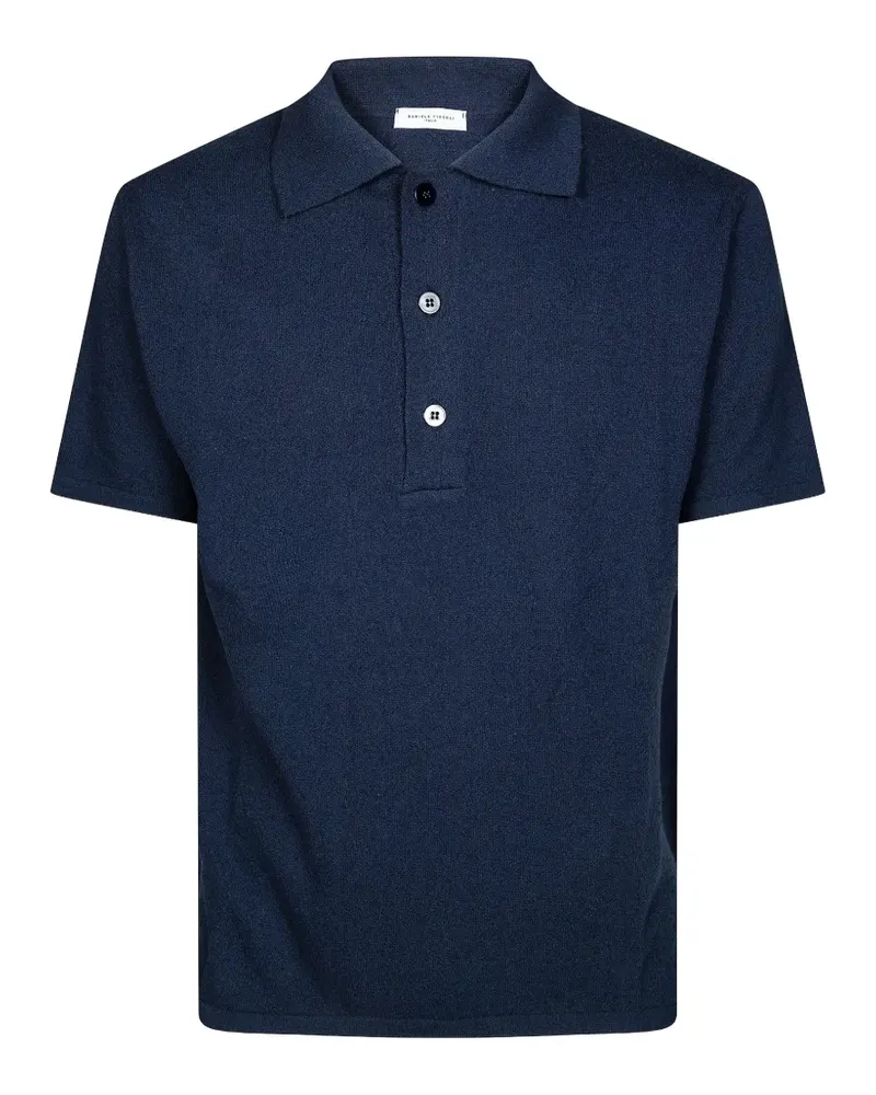 Daniele Fiesoli terry-cloth polo shirt - Blau Blau