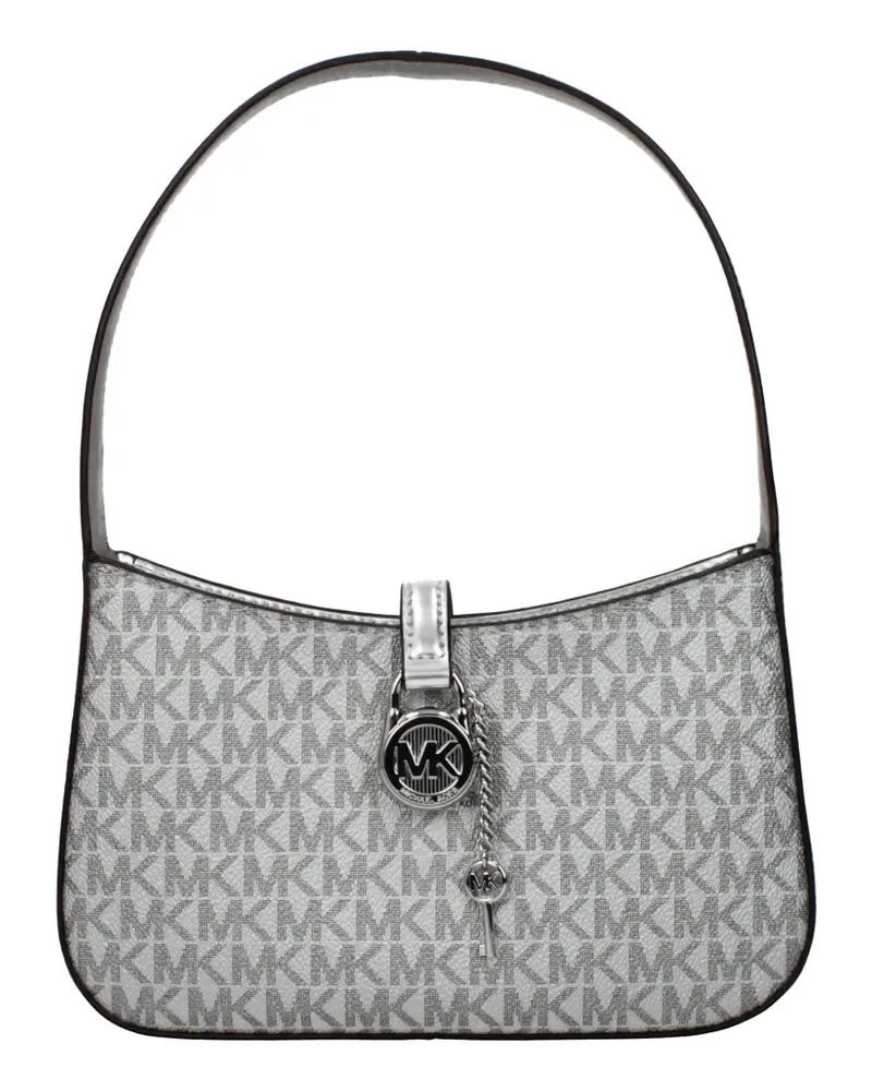 Michael Kors monogram-pattern shoulder bag - Weiß Weiß