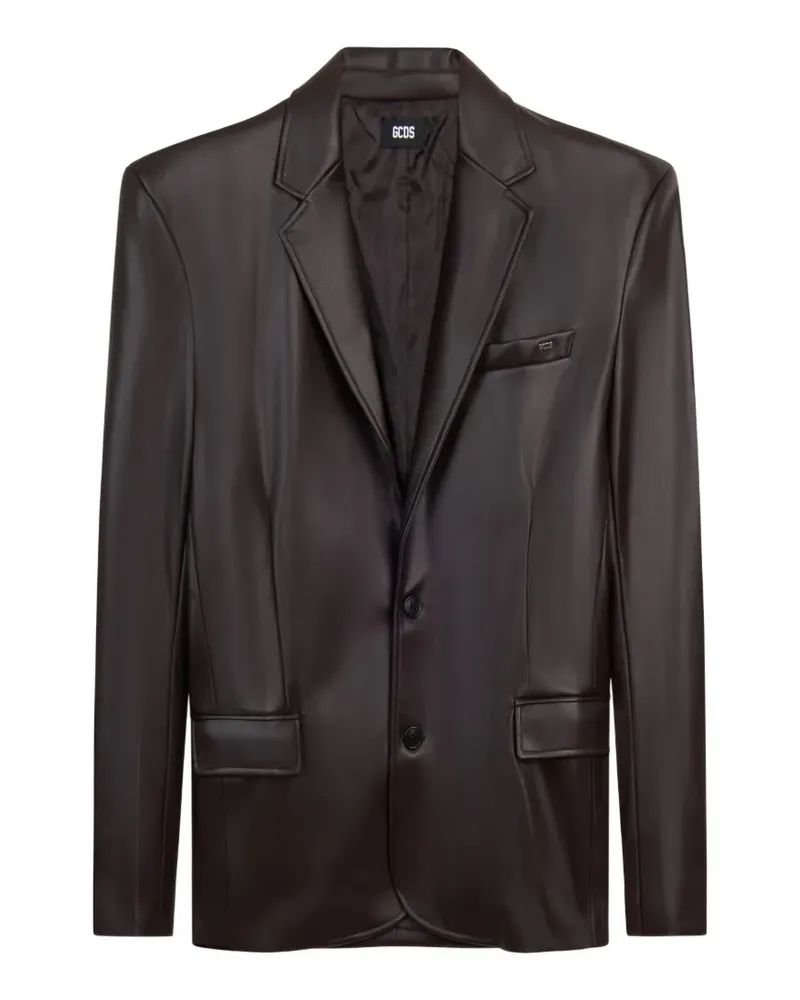 GCDS single-breasted blazer - Braun Braun