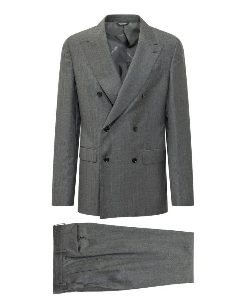 Dolce & Gabbana Doppelreihiger Anzug - Grau Grau