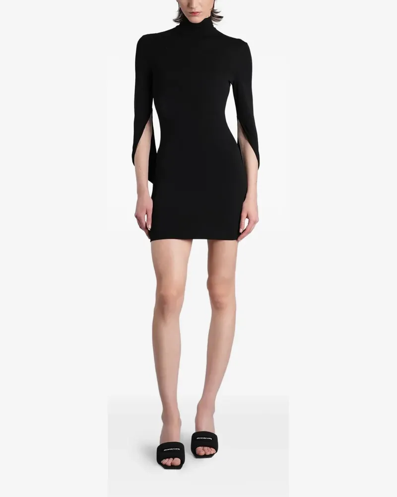 Alexander Wang Minikleid mit Stehkragen - Schwarz Schwarz