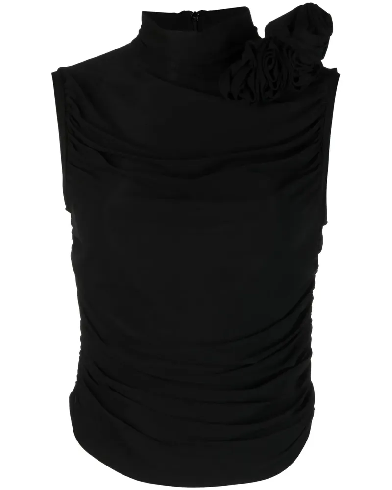 Magda Butrym Oberteil mit Stehkragen - Schwarz Schwarz