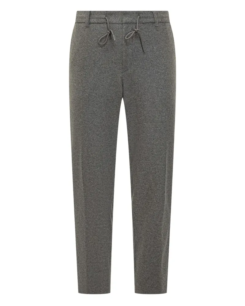 HUGO BOSS Flanellhose mit Kordelzug - Grau Grau