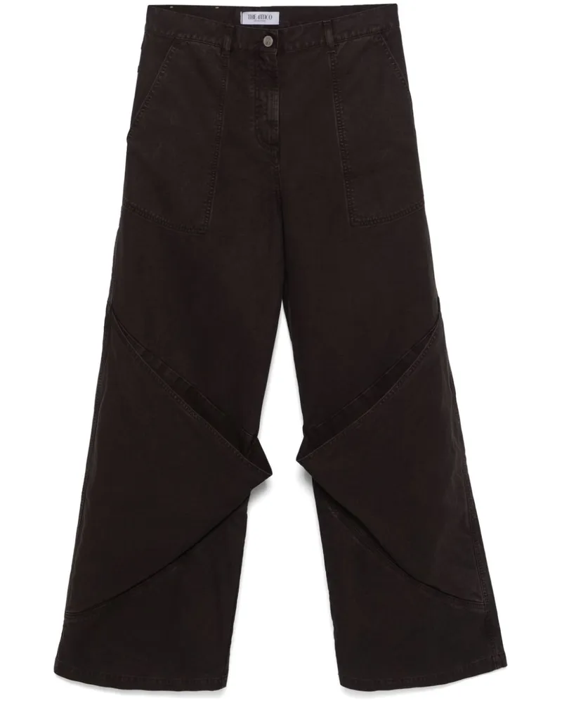 ATTICO Hose mit weitem Bein - Braun Braun