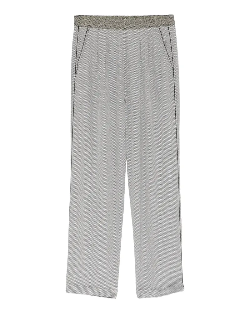 Tom Ford Hose mit Gittermuster - Schwarz Schwarz