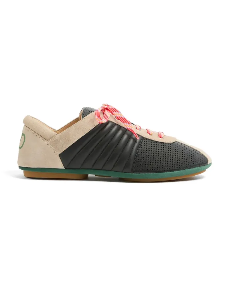 Valentino Garavani Strikie Sneakers aus perforiertem Nappa und Wildleder - Schwarz Schwarz