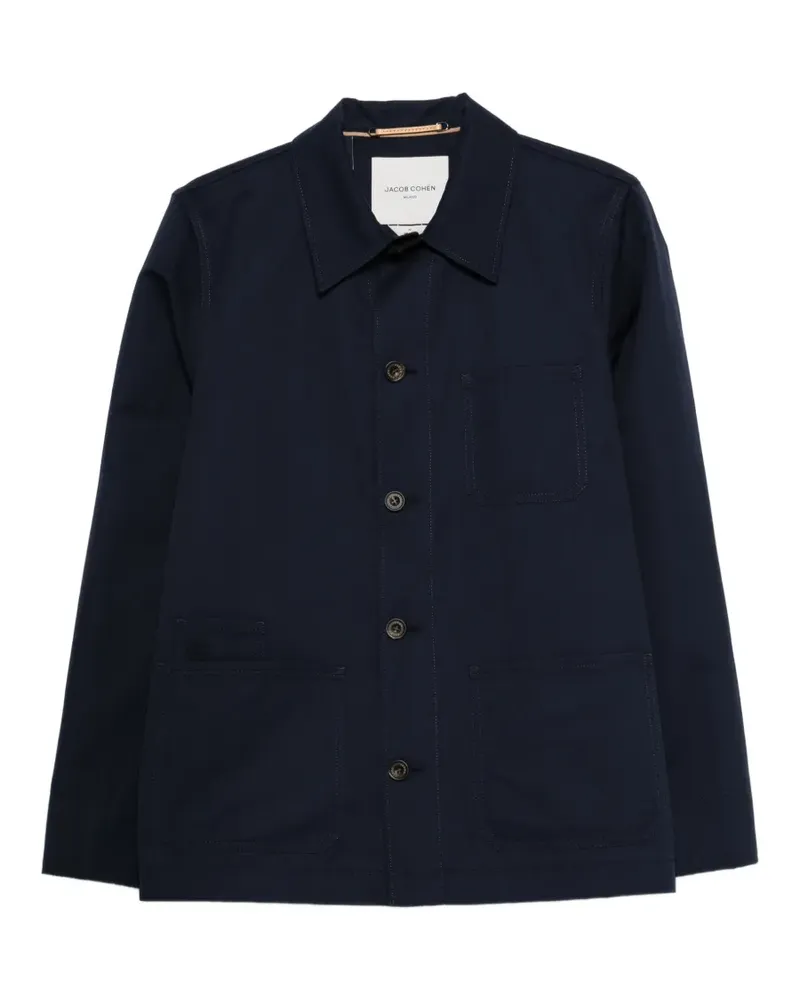 Jacob Cohën buttoned pocket jacket - Blau Blau