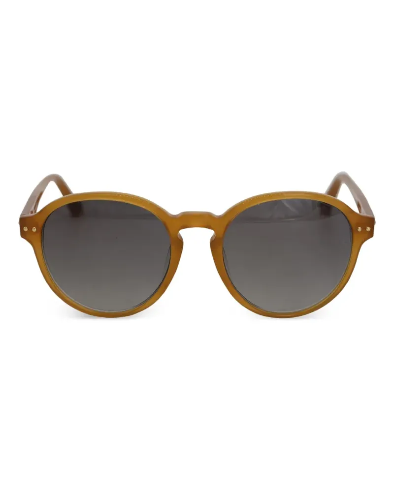 Linda Farrow Runde Luxe Sonnenbrille - Braun Braun