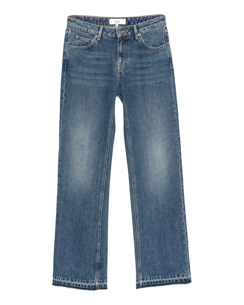 ba&sh Vana Jeans mit offenem Saum - Blau Blau