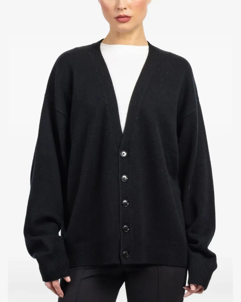 extreme cashmere Jonah Cardigan mit Knöpfen - Schwarz Schwarz