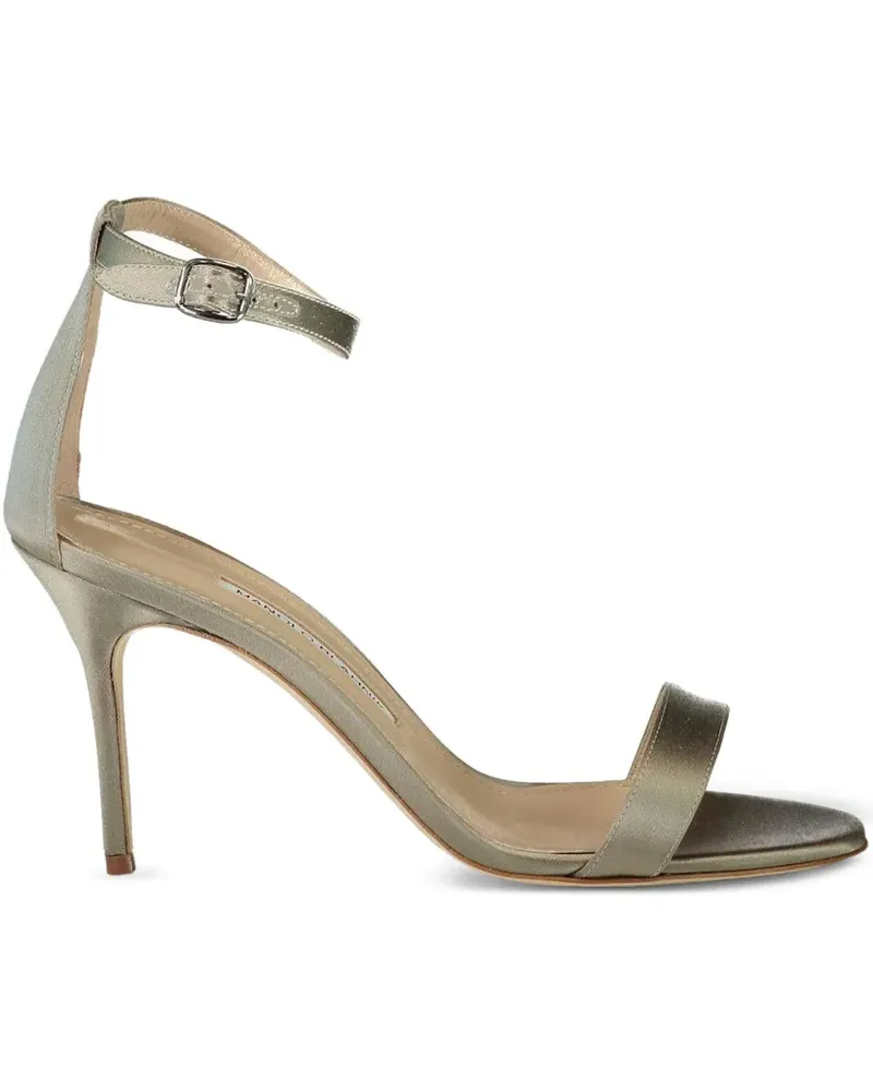Manolo Blahnik 90mm Chaos sandals - Nude Nude