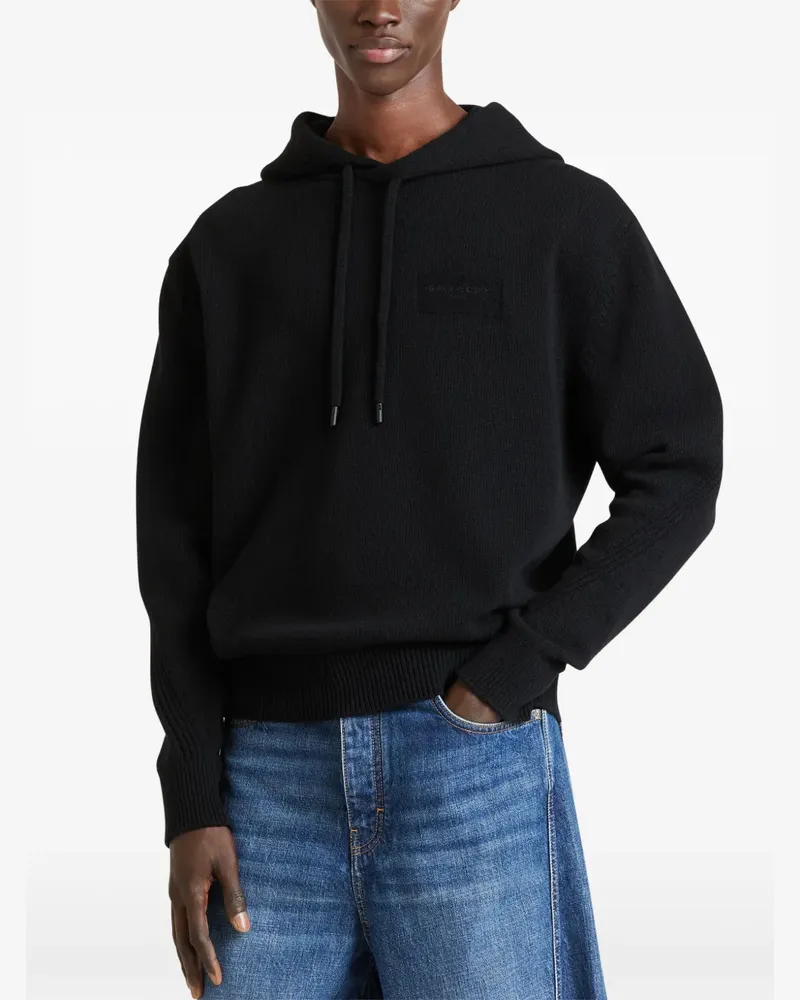 Givenchy Couture Seam Hoodie aus Wolle und Kaschmir - Schwarz Schwarz