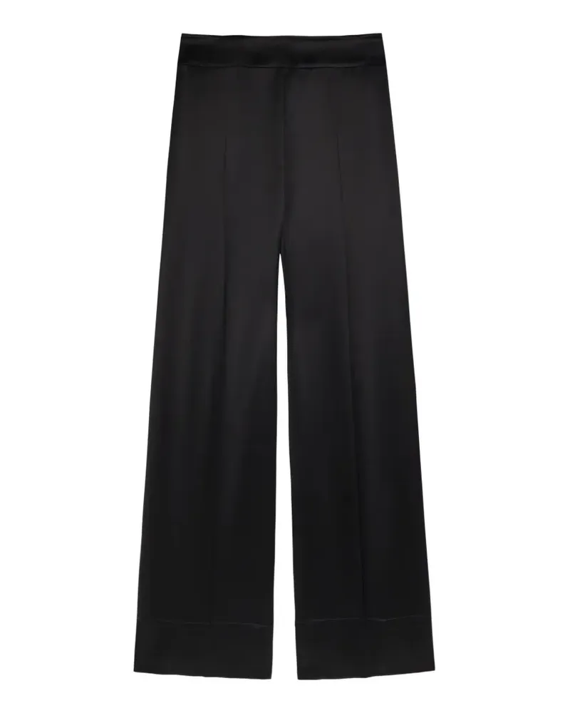 Joseph Dijon back slit pockets palazzo pants - Schwarz Schwarz