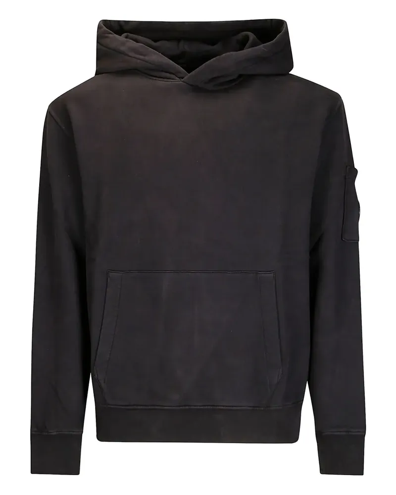 C.P. Company Hoodie mit Beuteltasche - Schwarz Schwarz