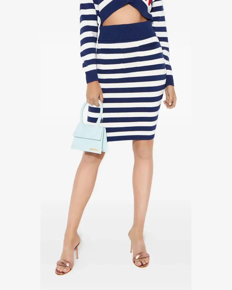 Kenzo Rock striped midi skirt - Blau Blau