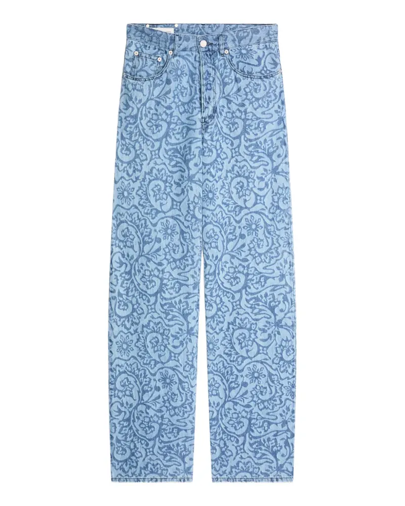 Dries van Noten Jeans mit Print - Blau Blau