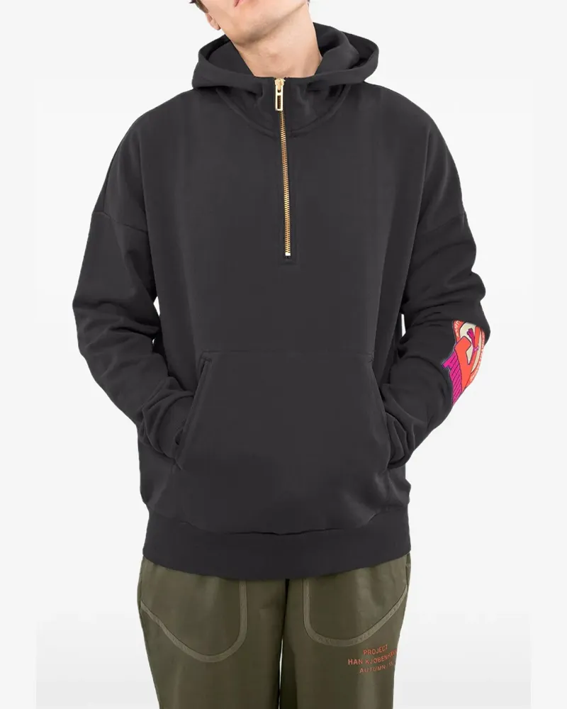 Puma x Han Kjøbenhavn Hoodie mit kurzem Reißverschluss - Schwarz Schwarz