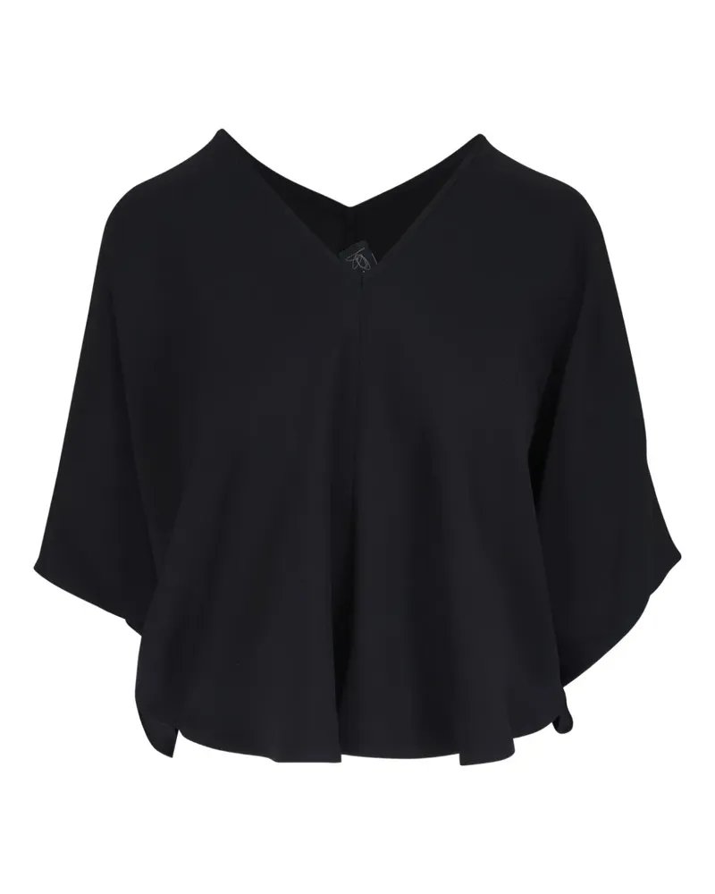 Zero + Maria Cornejo Circle Bluse - Schwarz Schwarz