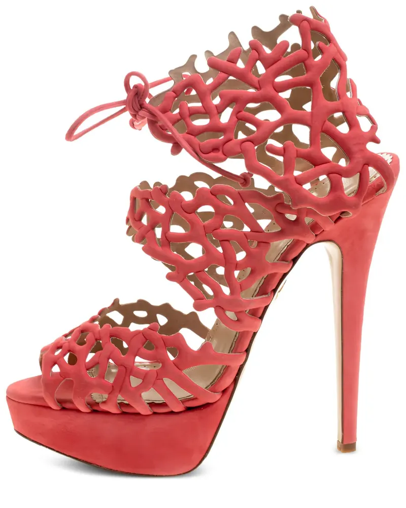 Charlotte Olympia Goodness Gracious Reef Sandalen 150mm - Orange Orange