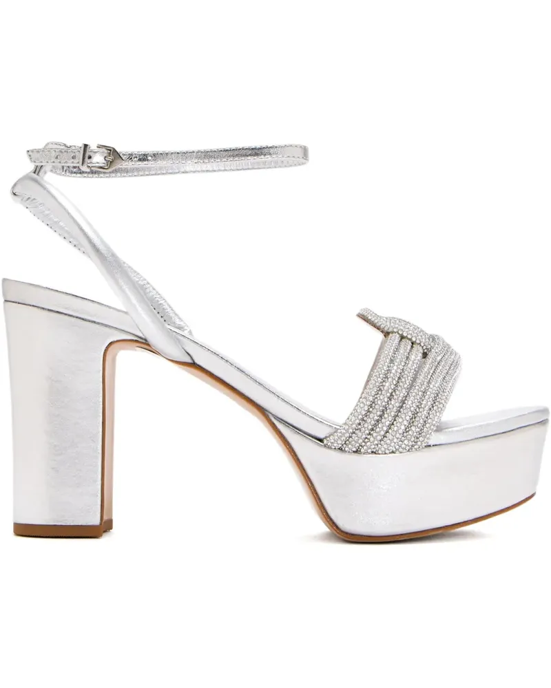 Schutz 105mm Bosa embellished platform sandals - Silber Silber