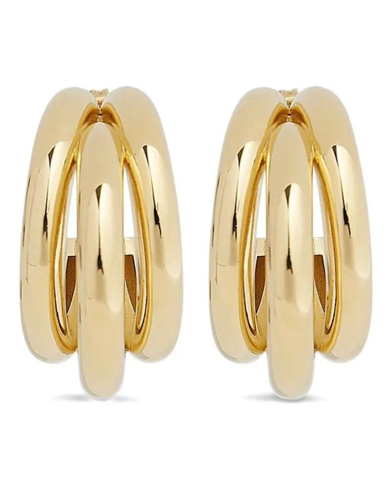 Paco Rabanne triple-hoop earrings set - Gold Gold