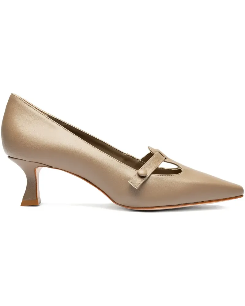 Sarah Chofakian Pumps mit spitzer Kappe 45mm - Braun Braun