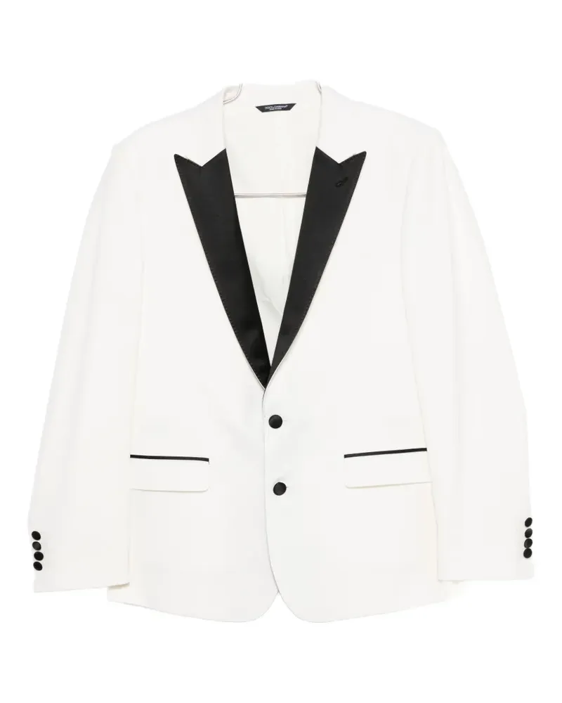 Dolce & Gabbana peak lapels tuxedo - Weiß Weiß