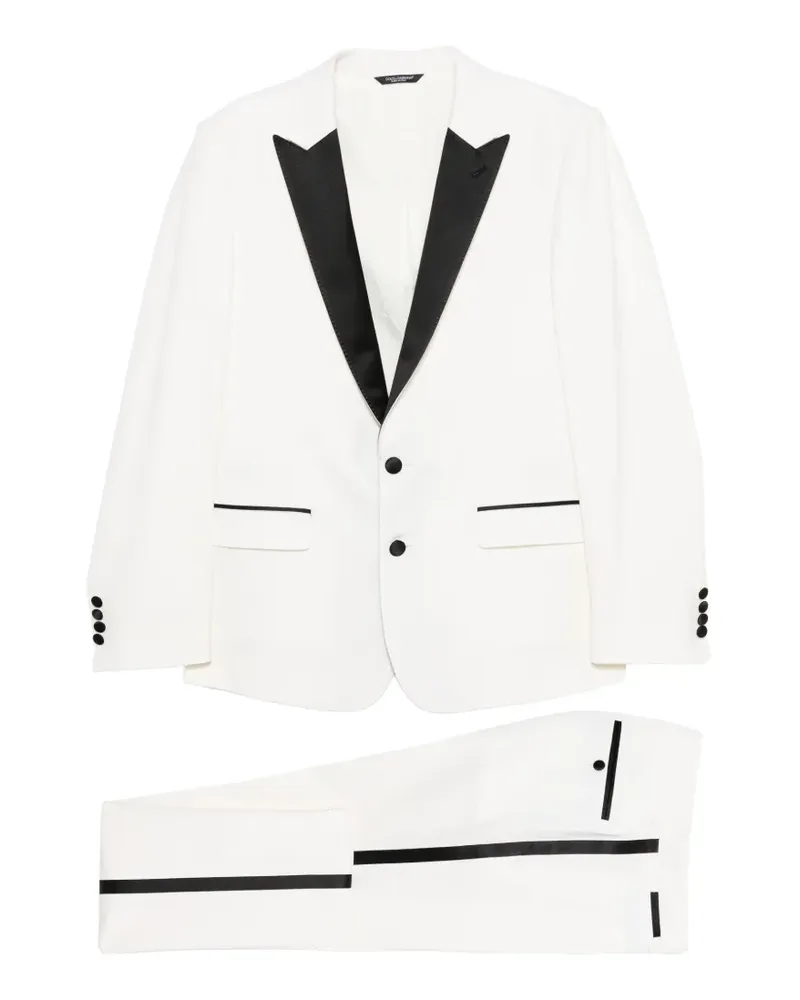 Dolce & Gabbana peak lapels tuxedo - Weiß Weiß