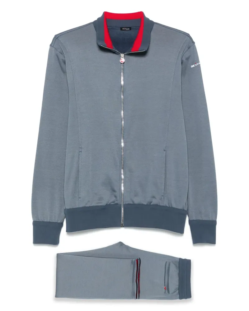 Kiton Jogginganzug mit Logo-Stickerei - Blau Blau