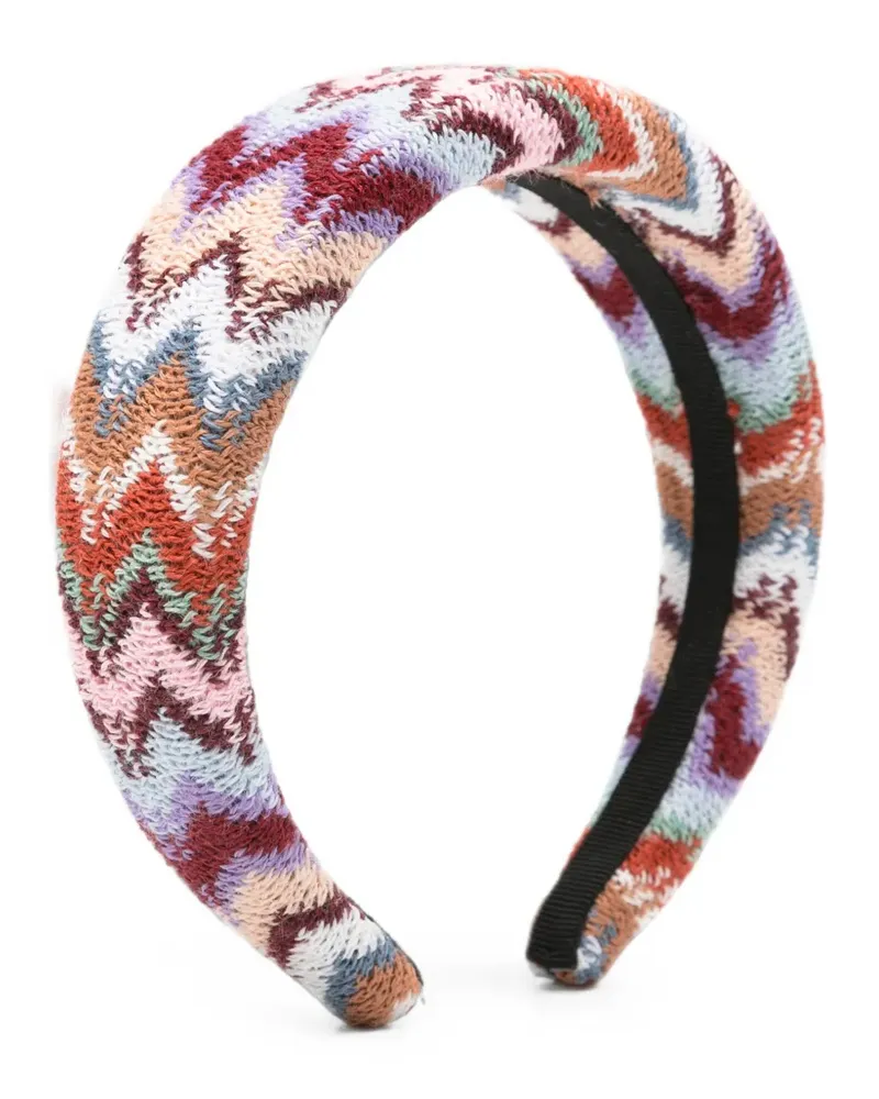 Missoni zigzag knit headband - Nude Nude