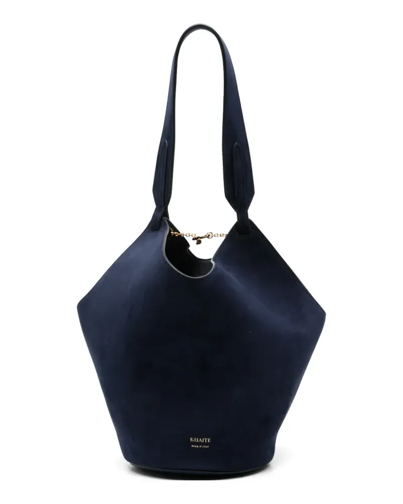 KHAITE Mini Lotus Handtasche - Blau Blau