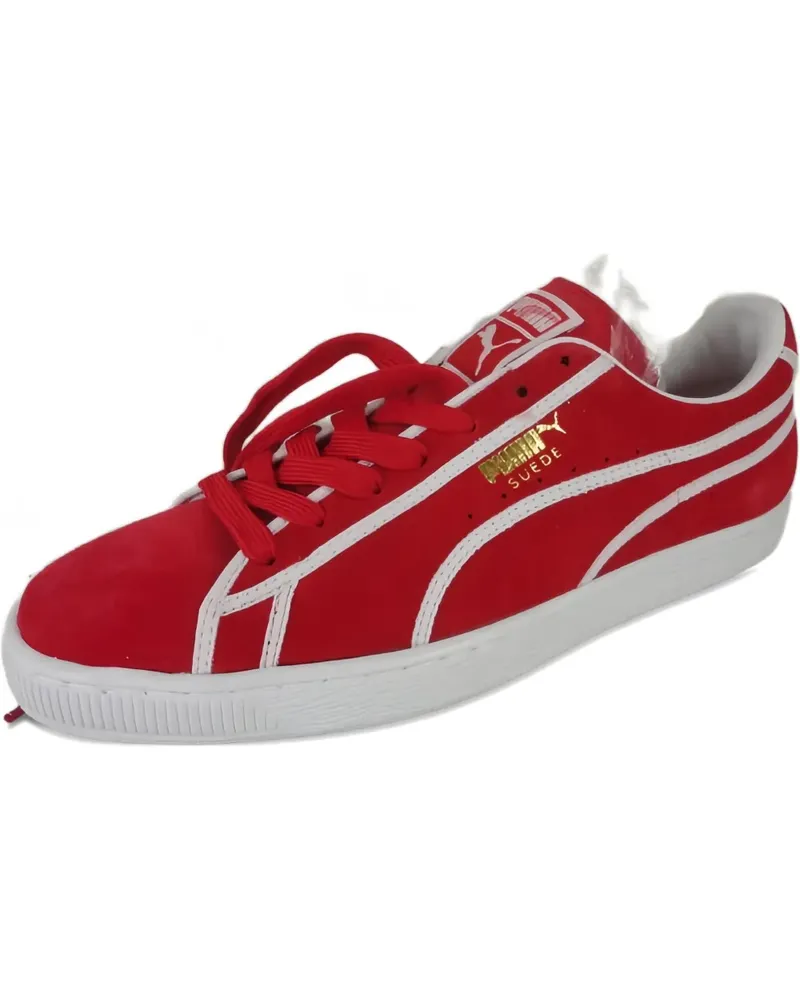 Puma Courtside Binding Sneakers aus Wildleder - Rot Rot