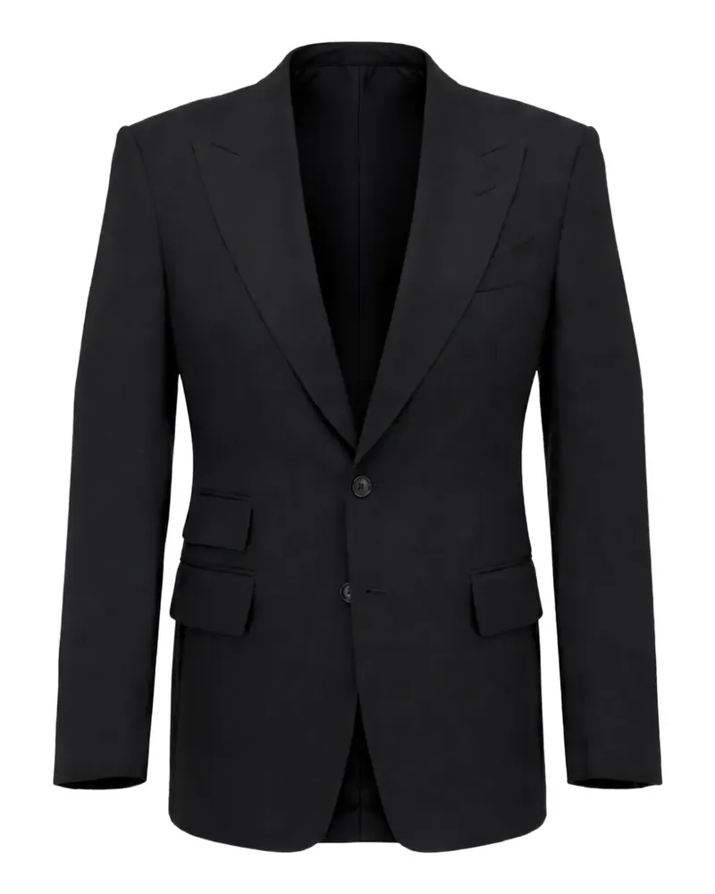 Tom Ford notched lapels two-button blazer - Schwarz Schwarz