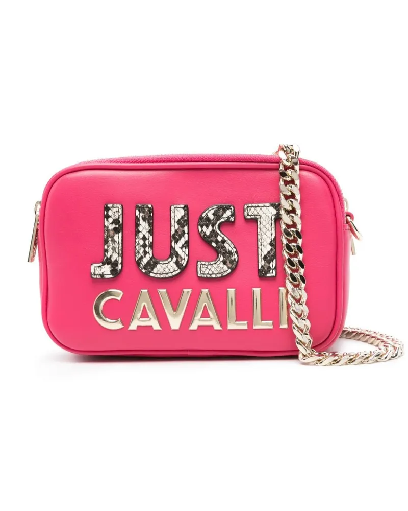 Just Cavalli Umhängetasche mit Logo Rosa