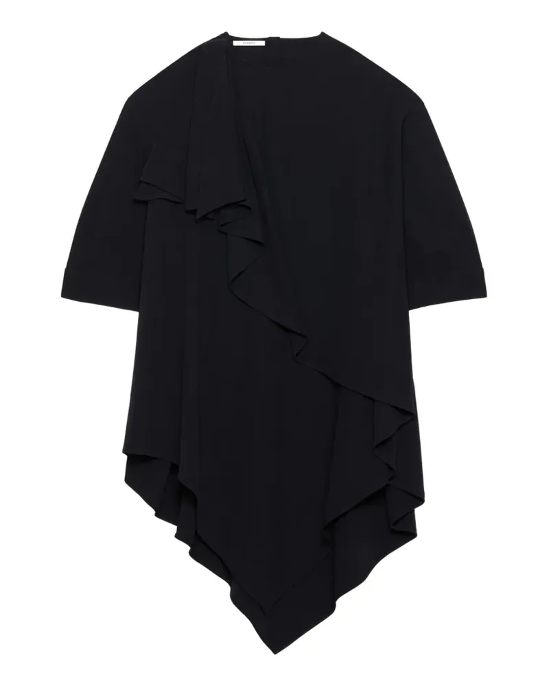 Givenchy Asymmetrisches Kleid aus Krepp mit Schleifendetail - Schwarz Schwarz