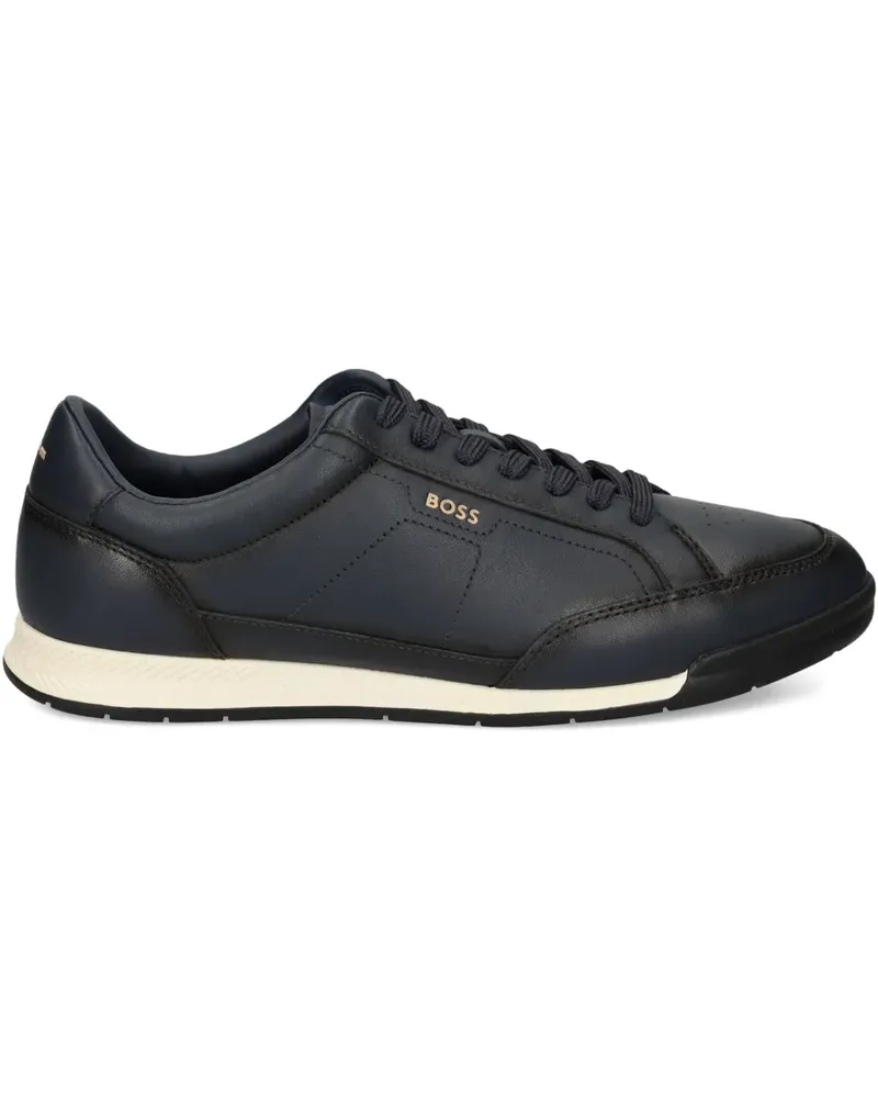 HUGO BOSS Perforierte Sneakers - Blau Blau