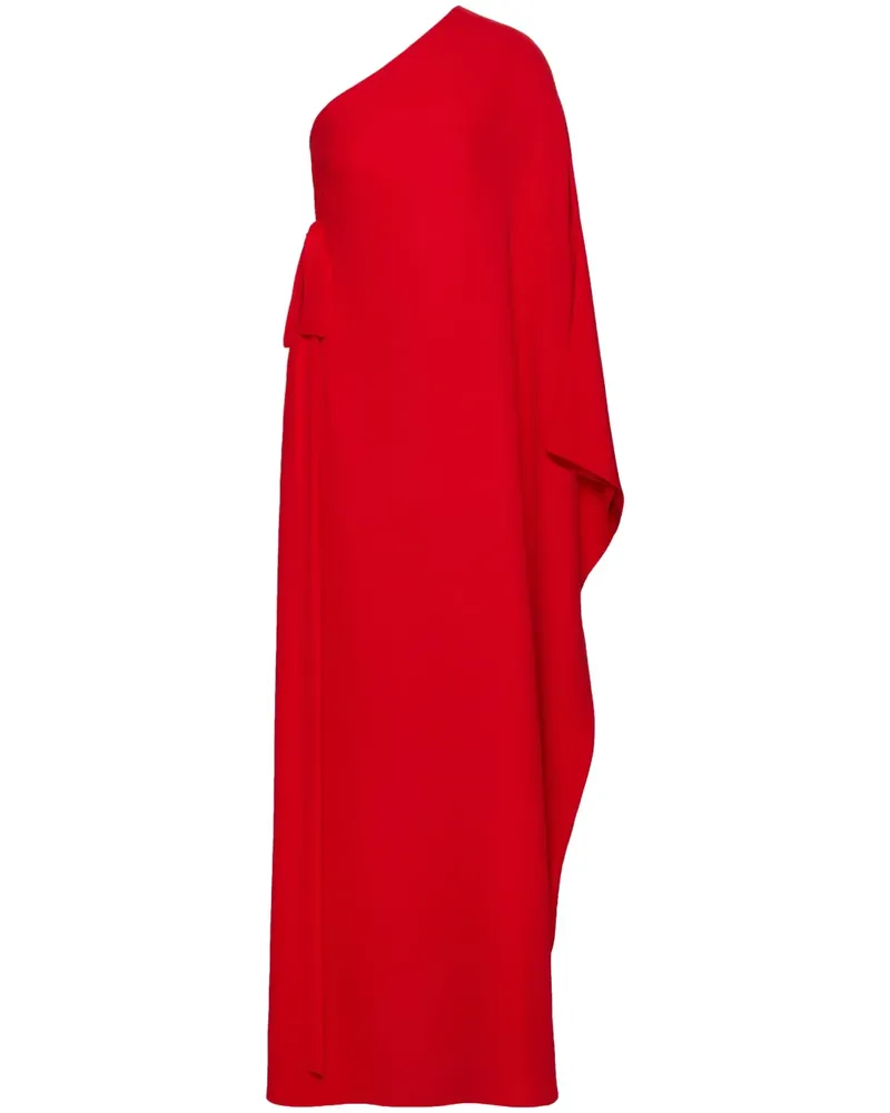 Valentino Garavani Asymmetrische Cady Couture Seidenrobe - Rot Rot
