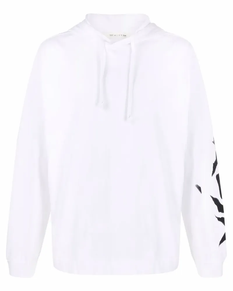 1017 ALYX 9SM Hoodie mit Print - Weiß Weiß