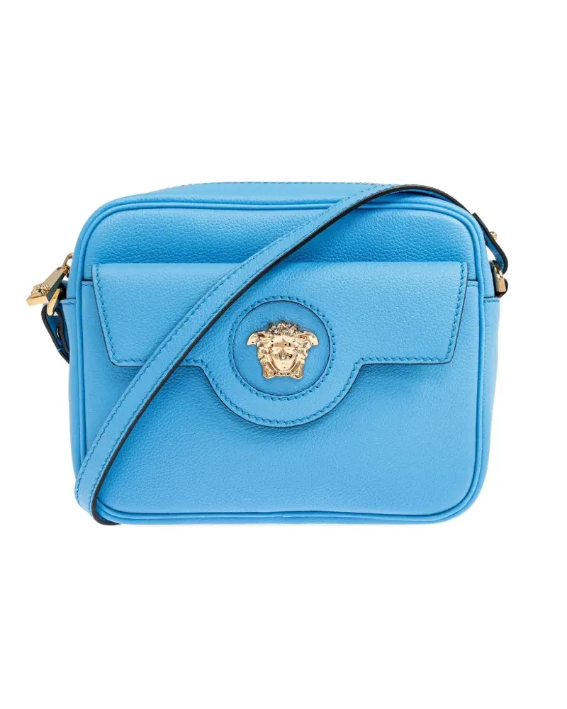 Versace Schultertasche mit Medusa - Blau Blau